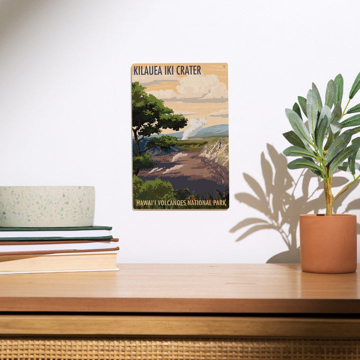 Kilauea Iki Crater, Hawaii Volcanoes National Park, Lantern Press Artwork, Wood Signs and Postcards - Lantern Press