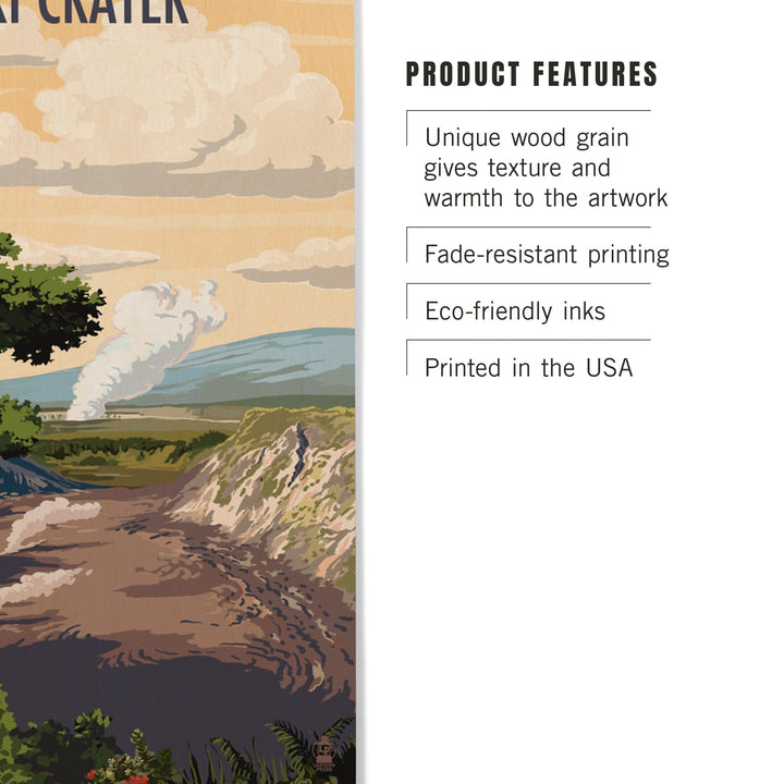 Kilauea Iki Crater, Hawaii Volcanoes National Park, Lantern Press Artwork, Wood Signs and Postcards - Lantern Press