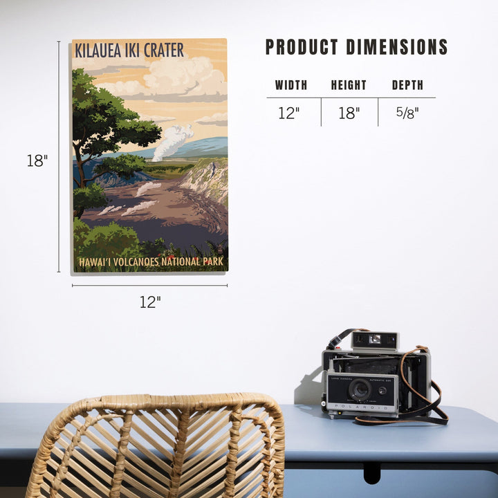 Kilauea Iki Crater, Hawaii Volcanoes National Park, Lantern Press Artwork, Wood Signs and Postcards - Lantern Press