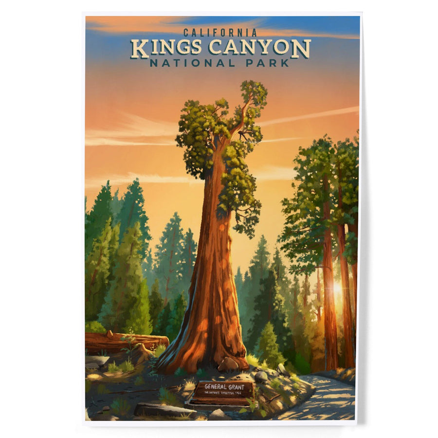 Kings Canyon National Park, California, General Grant, Oil Painting, Art & Giclee Prints - Lantern Press