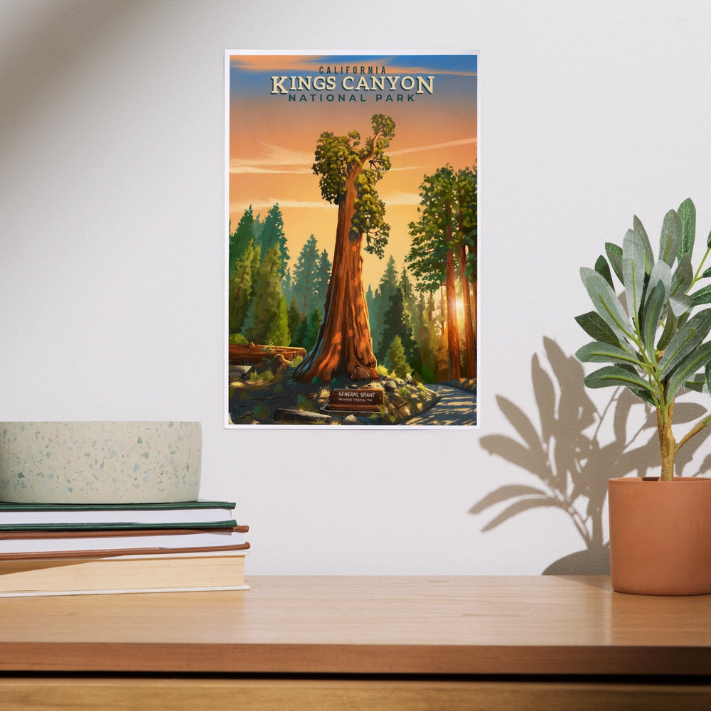 Kings Canyon National Park, California, General Grant, Oil Painting, Art & Giclee Prints - Lantern Press