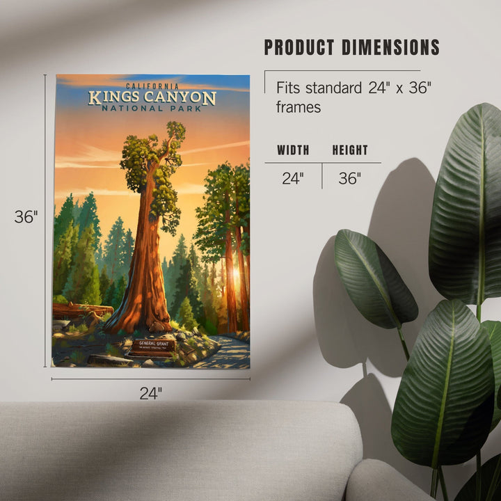 Kings Canyon National Park, California, General Grant, Oil Painting, Art & Giclee Prints - Lantern Press