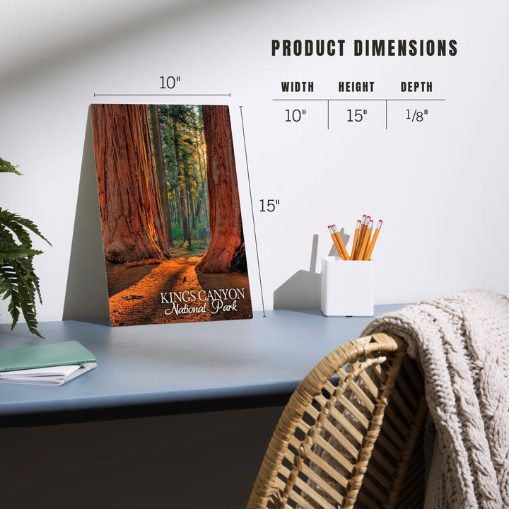 Kings Canyon National Park, California, Grants Grove, Lantern Press Photography, Wood Signs and Postcards - Lantern Press