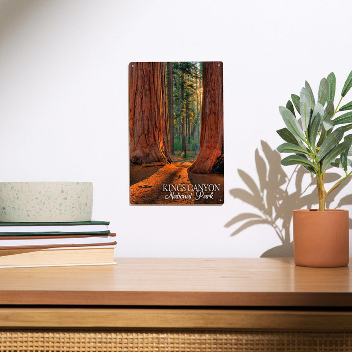 Kings Canyon National Park, California, Grants Grove, Lantern Press Photography, Wood Signs and Postcards - Lantern Press
