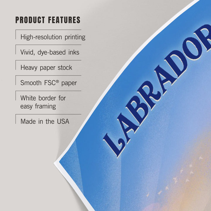 Labrador, Lithograph, Bear Family in Field, Art & Giclee Prints Art Lantern Press