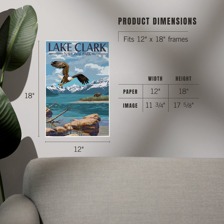 Lake Clark National Park, Alaska, Lake View, Art & Giclee Prints - Lantern Press