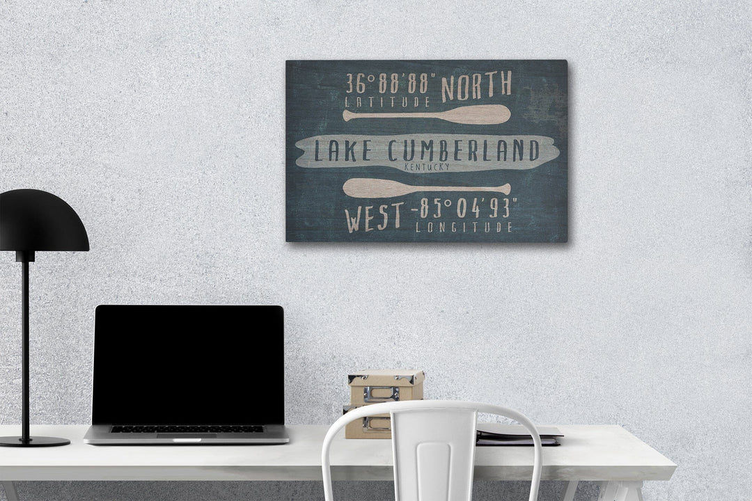 Lake Cumberland, Kentucky, Lake Essentials, Latitude & Longitude, Lantern Press Artwork, Wood Signs and Postcards - Lantern Press