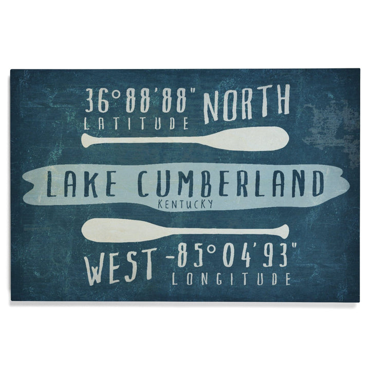 Lake Cumberland, Kentucky, Lake Essentials, Latitude & Longitude, Lantern Press Artwork, Wood Signs and Postcards - Lantern Press