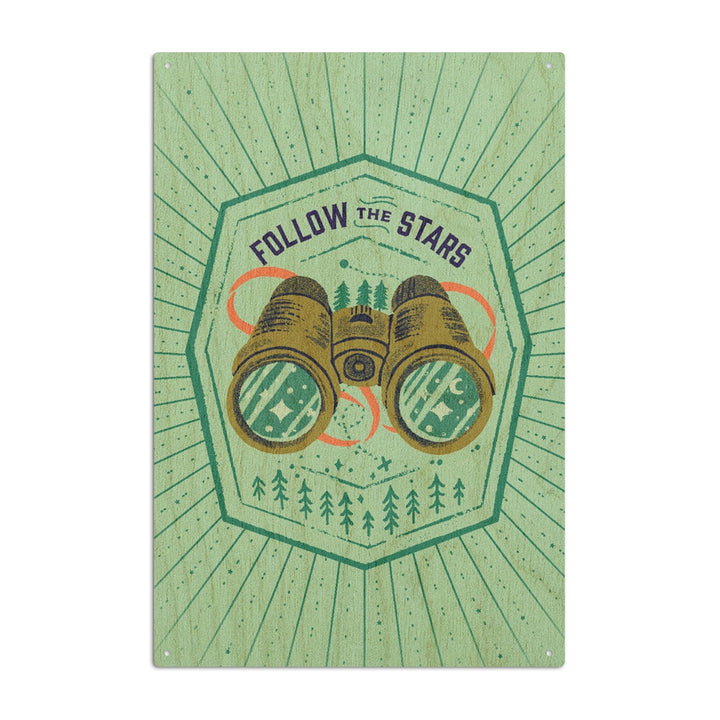 Lake Life Series, Follow The Stars, Wood Signs and Postcards - Lantern Press