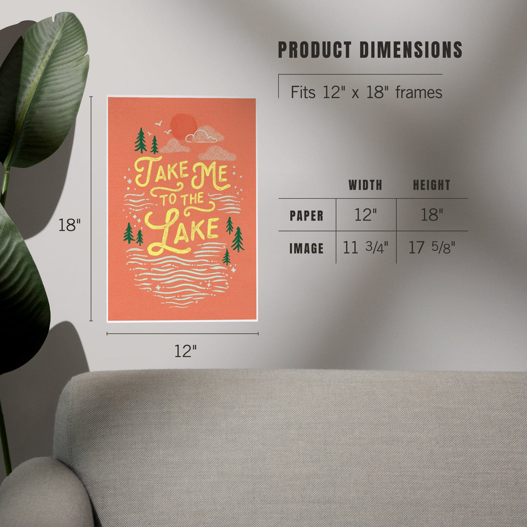 Lake Life Series, Take Me To The Lake, Art & Giclee Prints - Lantern Press