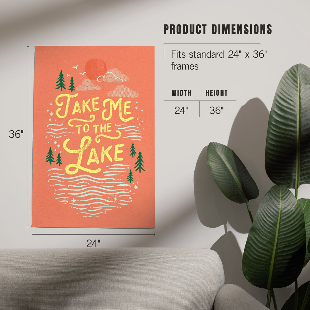 Lake Life Series, Take Me To The Lake, Art & Giclee Prints - Lantern Press