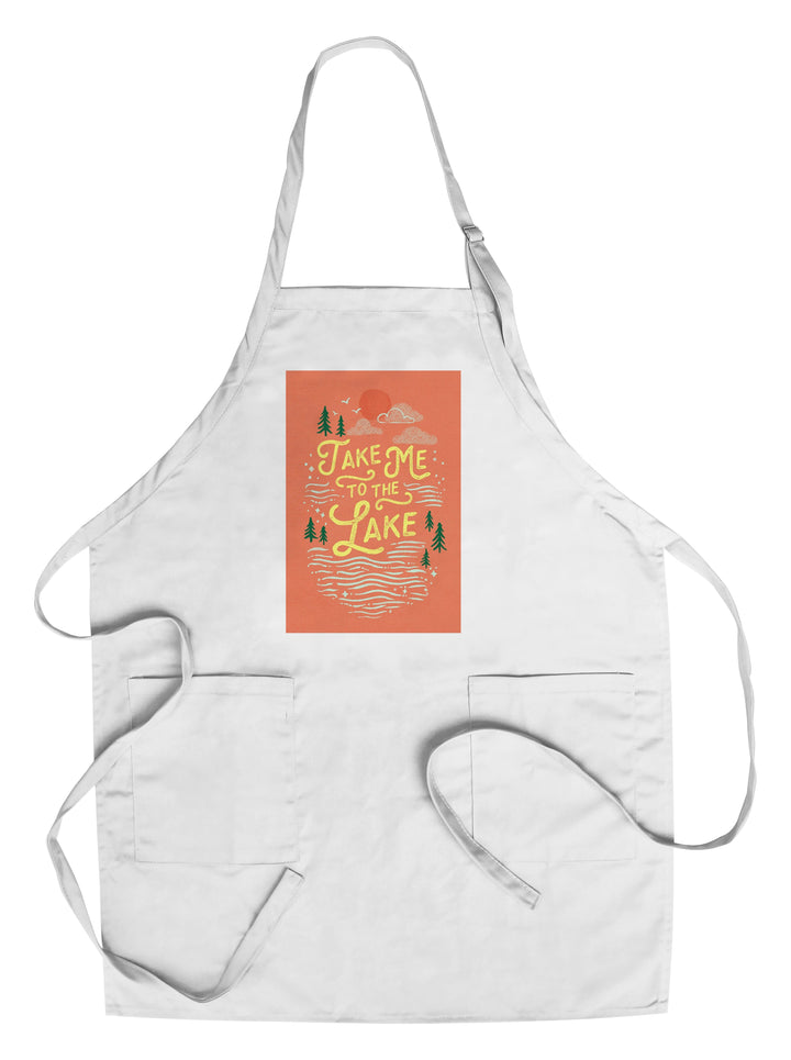 Lake Life Series, Take Me To The Lake, Organic Cotton Kitchen Tea Towels - Lantern Press