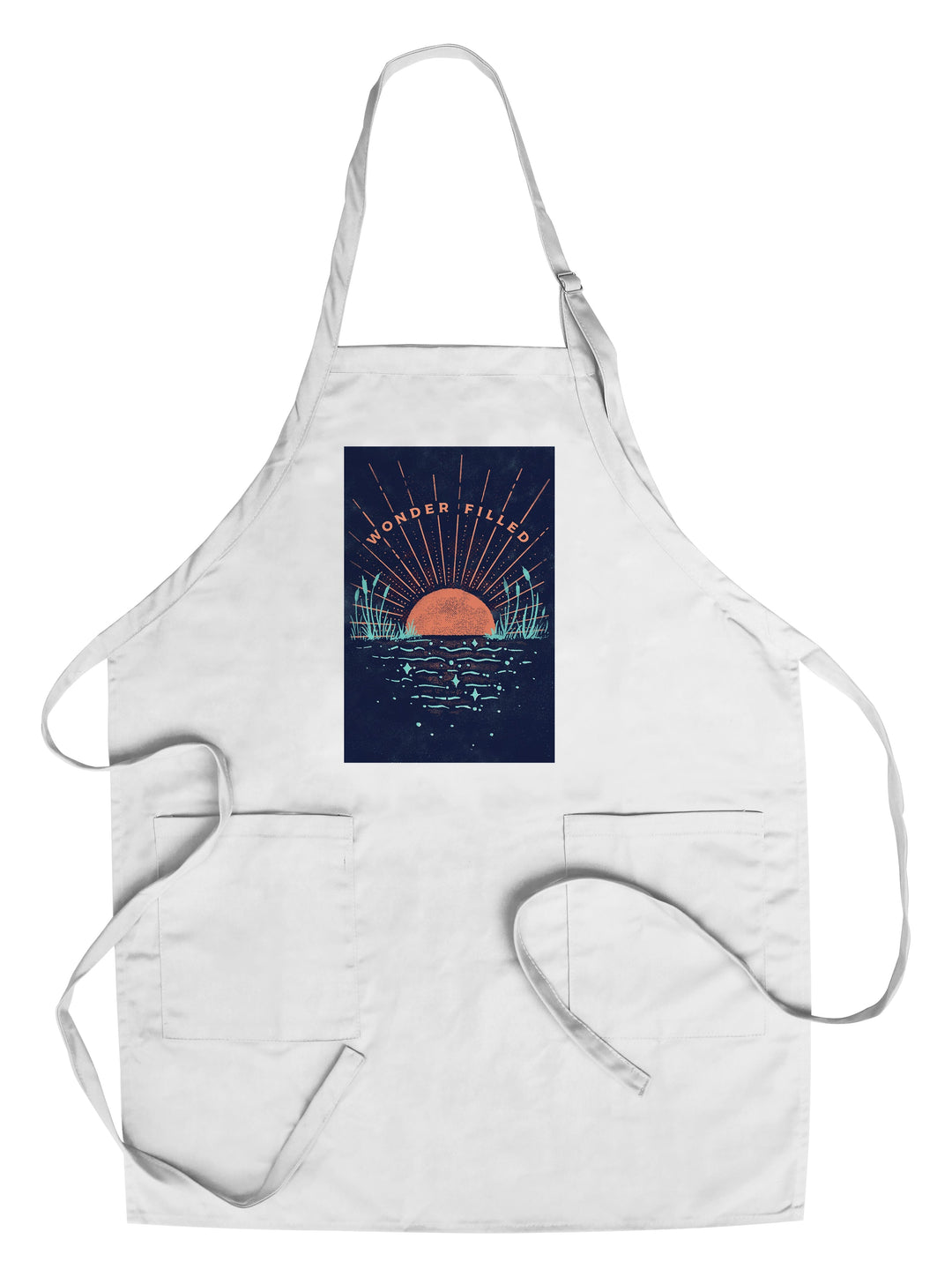 Lake Life Series, Wonder Filled, Organic Cotton Kitchen Tea Towels - Lantern Press