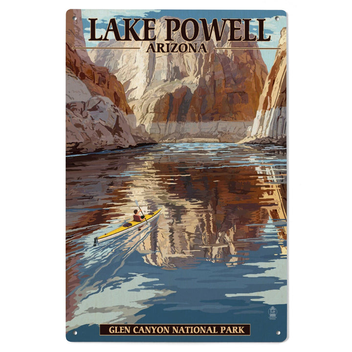 Lake Powell, Arizona, Glen Canyon National Park, Wood Signs and Postcards Wood Lantern Press