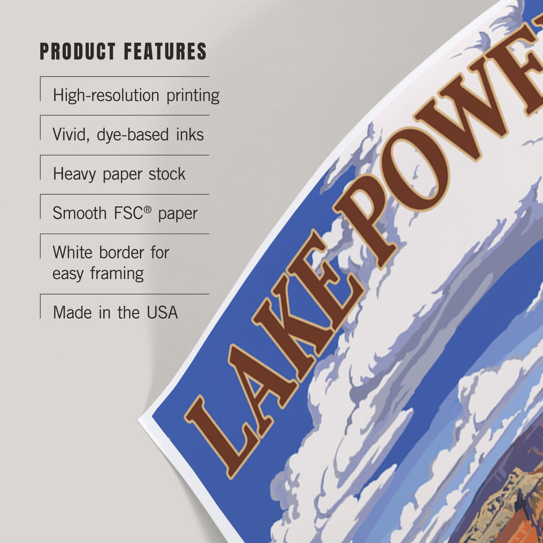Lake Powell Dam View, Art & Giclee Prints - Lantern Press