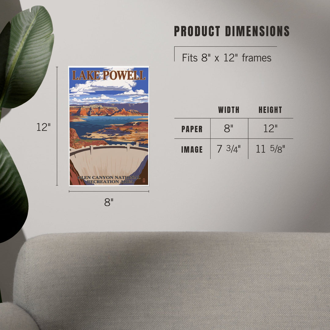 Lake Powell Dam View, Art & Giclee Prints - Lantern Press