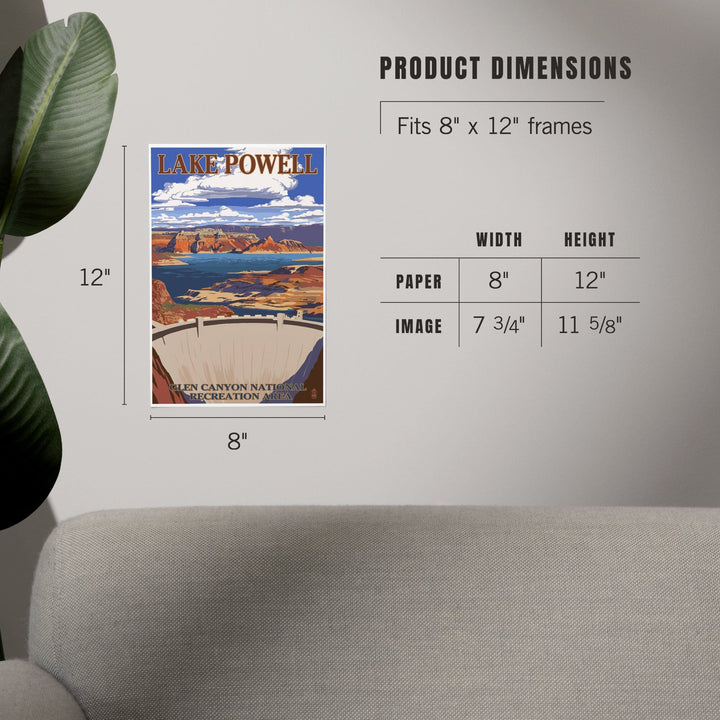 Lake Powell Dam View, Art & Giclee Prints - Lantern Press