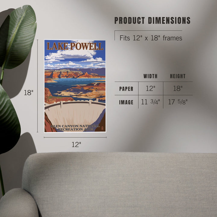 Lake Powell Dam View, Art & Giclee Prints - Lantern Press