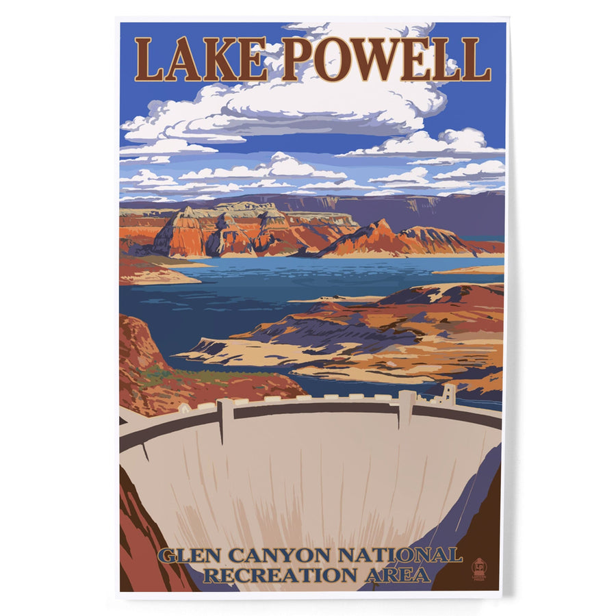 Lake Powell Dam View, Art & Giclee Prints - Lantern Press