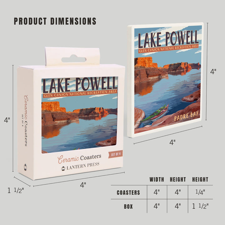 Lake Powell, Padre Bay, Coasters Coasters Lantern Press