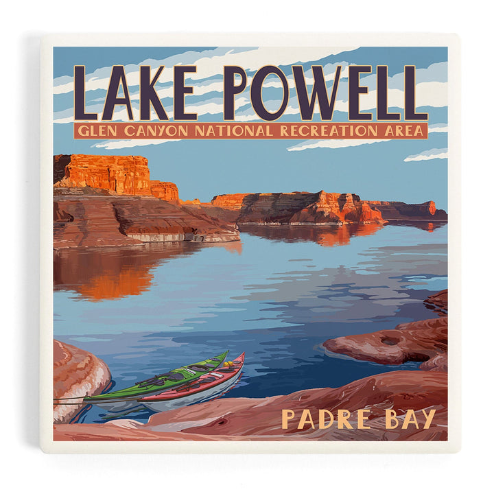 Lake Powell, Padre Bay, Coasters Coasters Lantern Press Coaster
