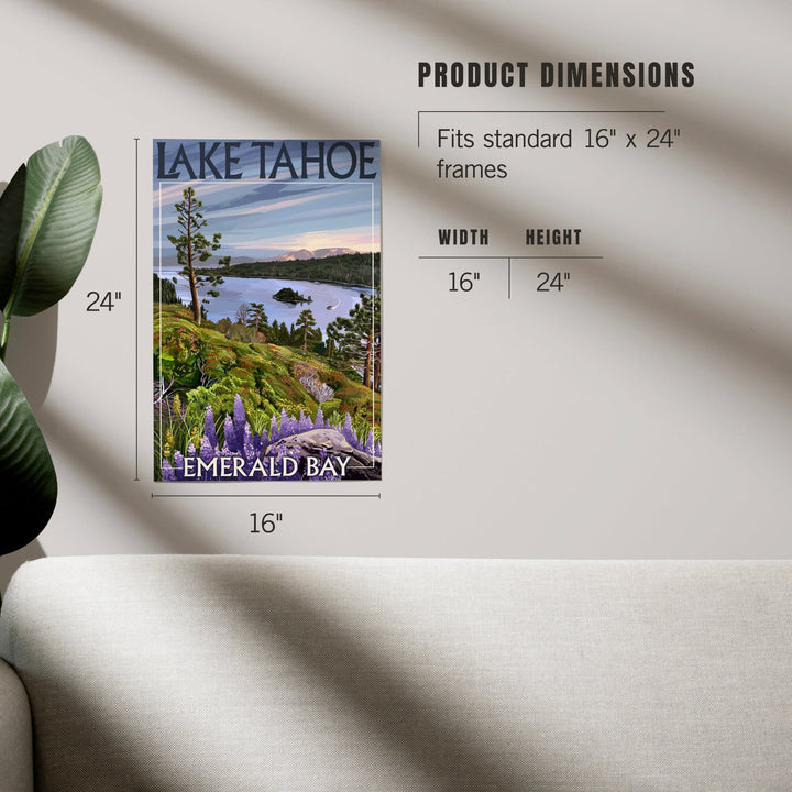 Lake Tahoe, California, Emerald Bay, Art & Giclee Prints - Lantern Press