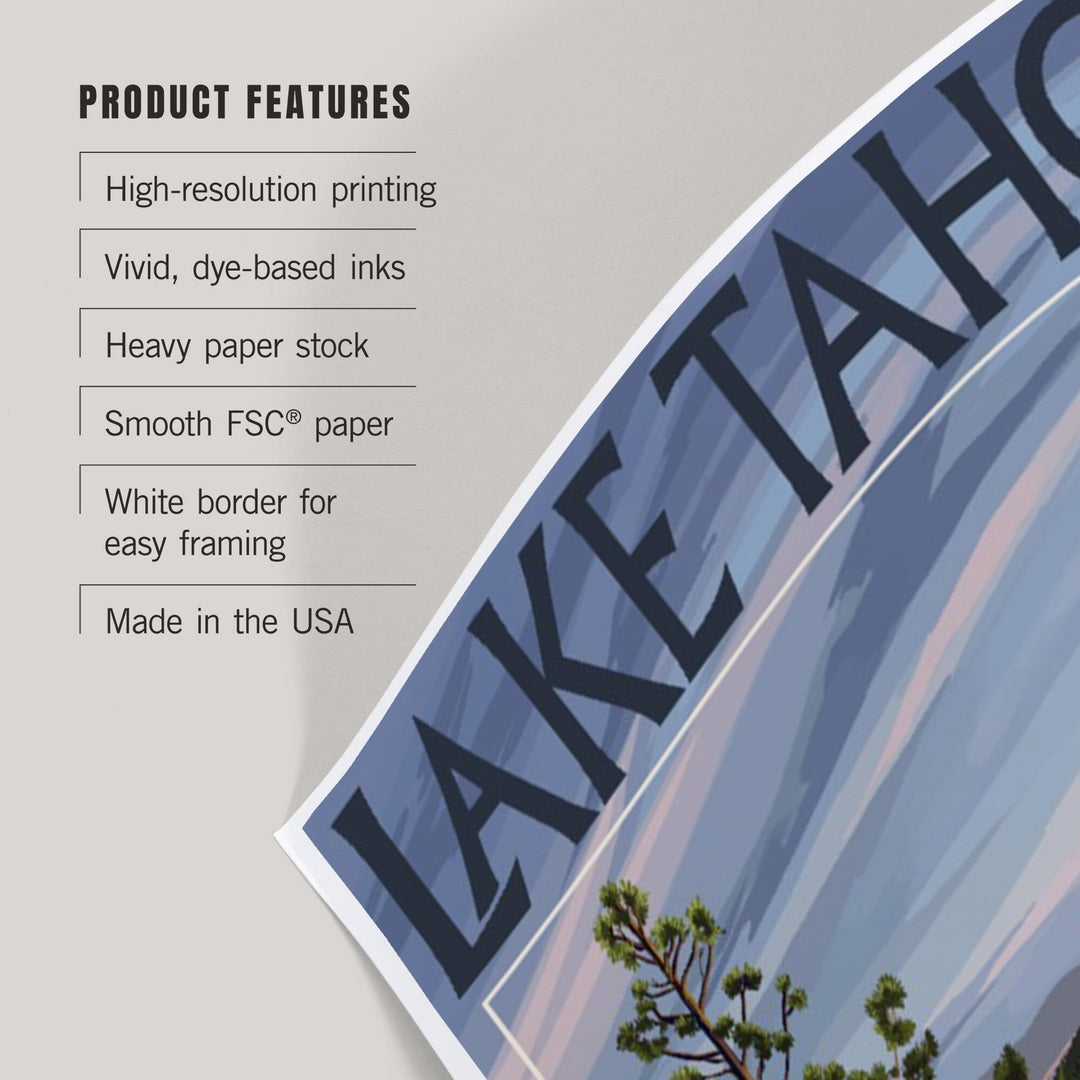 Lake Tahoe, California, Emerald Bay, Art & Giclee Prints - Lantern Press