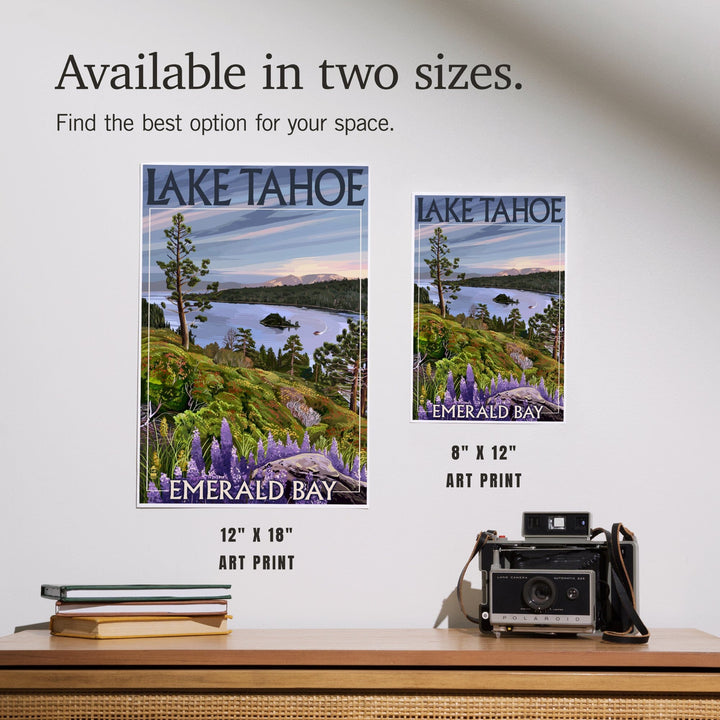 Lake Tahoe, California, Emerald Bay, Art & Giclee Prints - Lantern Press