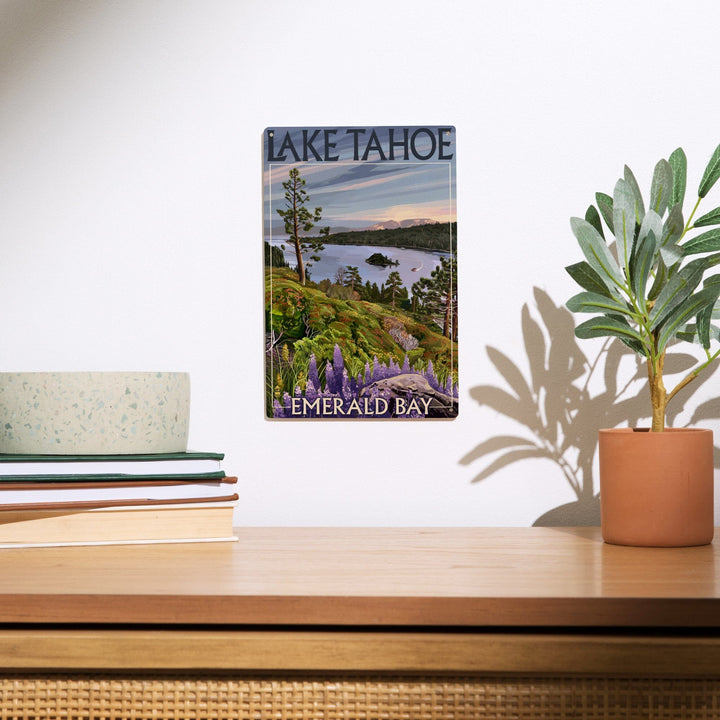 Lake Tahoe, California, Emerald Bay, Lantern Press Artwork, Wood Signs and Postcards - Lantern Press