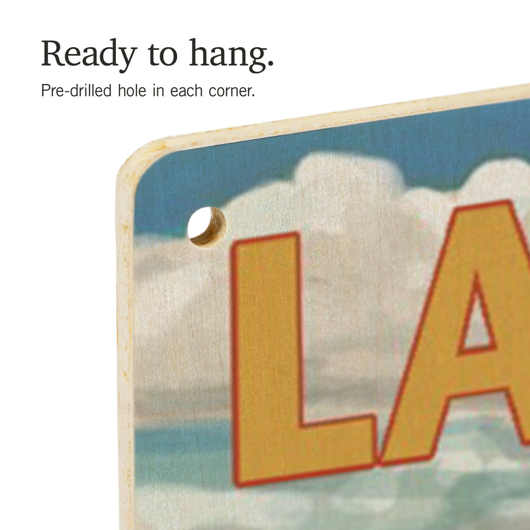 Lake Tahoe, Camper Van, Lantern Press Artwork, Wood Signs and Postcards - Lantern Press
