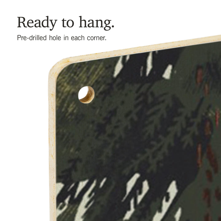 Lake Tahoe, Off To Wander, Cycling in the Mountains, Wood Signs and Postcards Wood Lantern Press