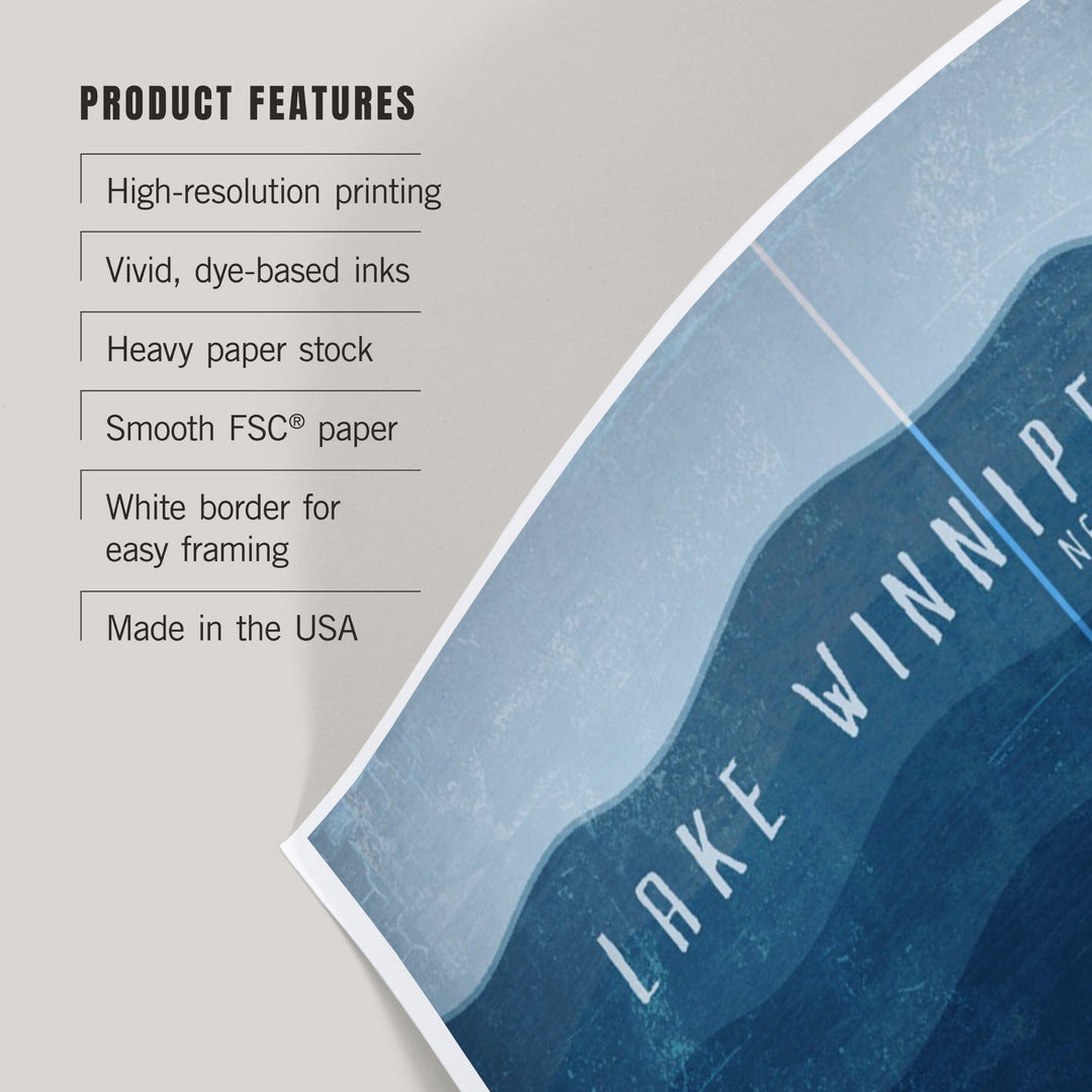 Lake Winnipesaukee, New Hampshire, Lake Essentials, Lake Depth, Art & Giclee Prints - Lantern Press