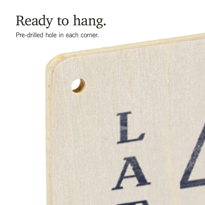 Lake Winnipesaukee, New Hampshire, Latitude & Longitude, Lantern Press Artwork, Wood Signs and Postcards - Lantern Press