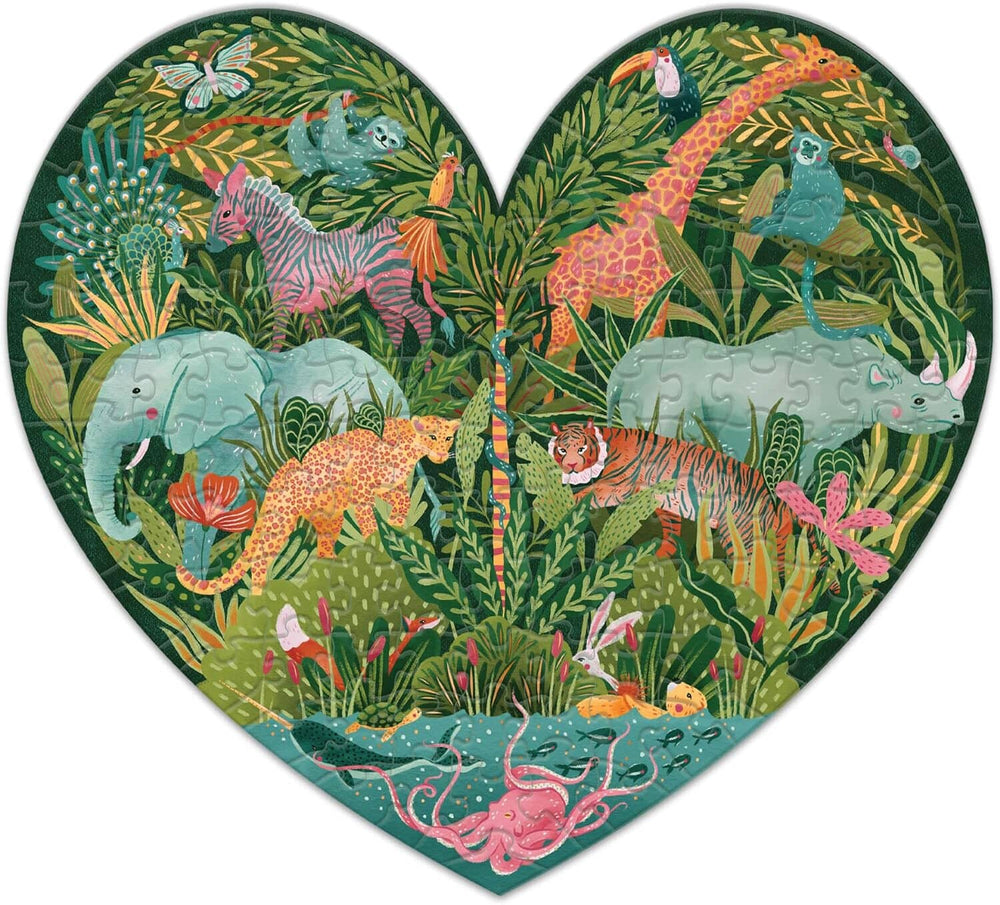 Lantern Press Mini Jigsaw Puzzle for Adults, Leave Her Wild Firelight Mini Puzzles Lantern Press