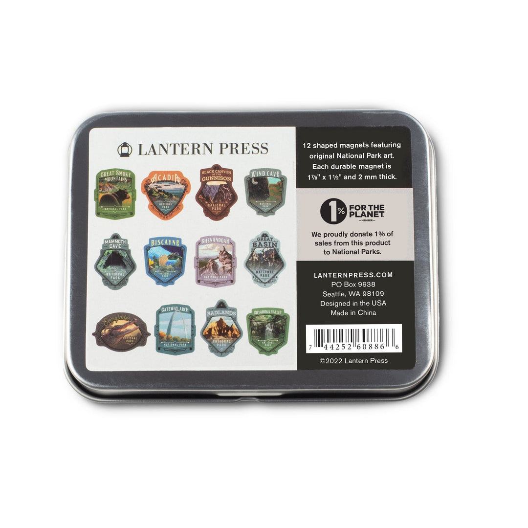 Lantern Press Protect Our National Parks Magnets Set of 12, Series 3 – Central & East Lantern Press