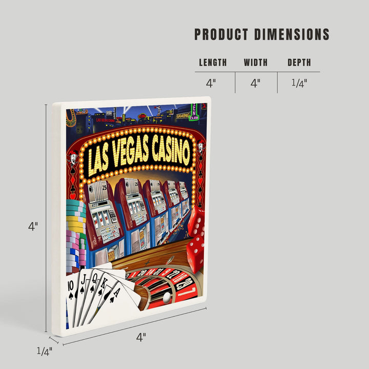 Las Vegas, Nevada, Casino Montage, Coasters Coasters Lantern Press