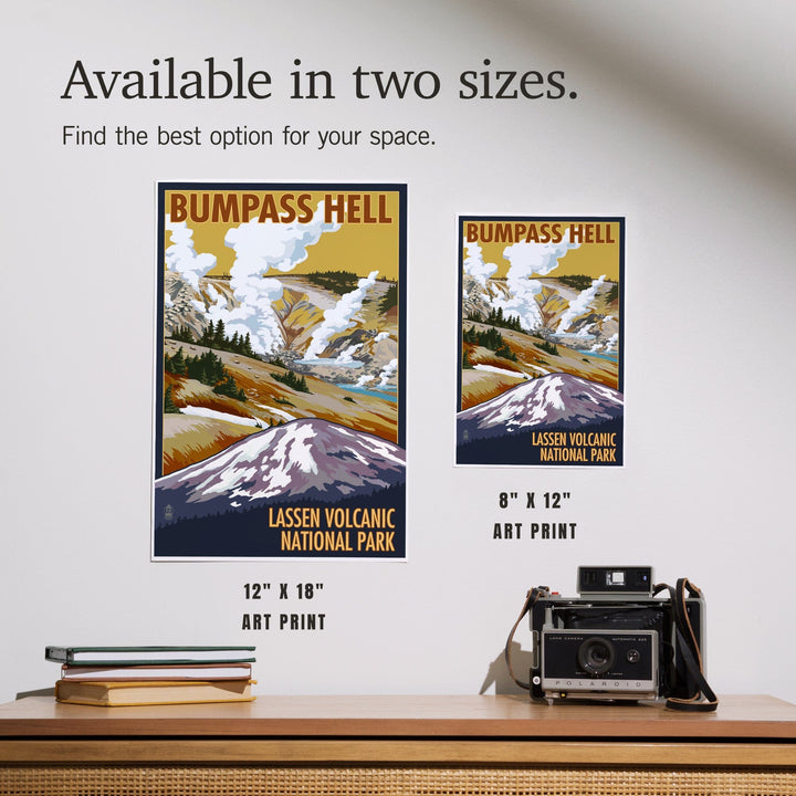 Lassen Volcanic National Park, California, Bumpass Hell, Art & Giclee Prints - Lantern Press