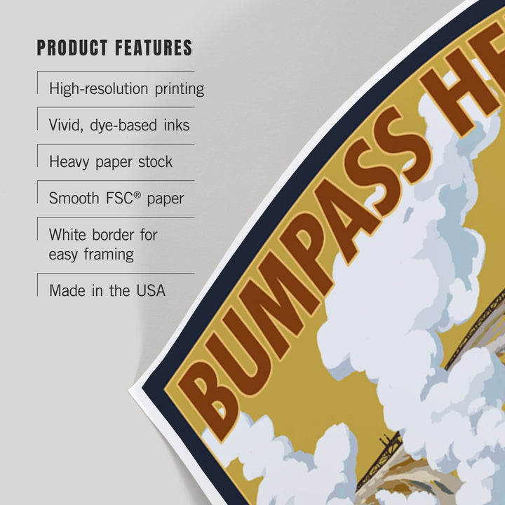 Lassen Volcanic National Park, California, Bumpass Hell, Art & Giclee Prints - Lantern Press