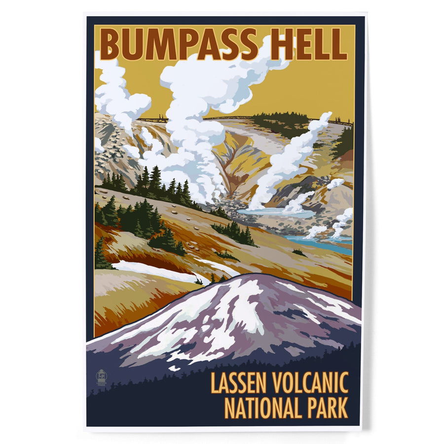 Lassen Volcanic National Park, California, Bumpass Hell, Art & Giclee Prints - Lantern Press