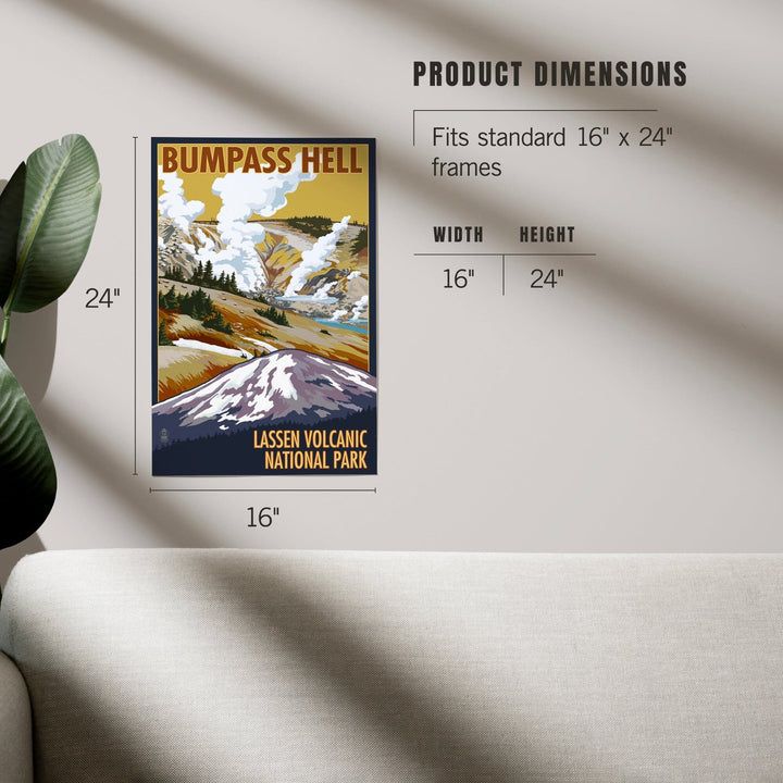 Lassen Volcanic National Park, California, Bumpass Hell, Art & Giclee Prints - Lantern Press