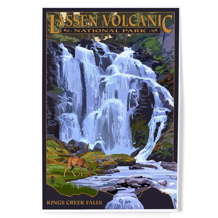 Lassen Volcanic National Park, California, Kings Creek Falls, Art & Giclee Prints - Lantern Press