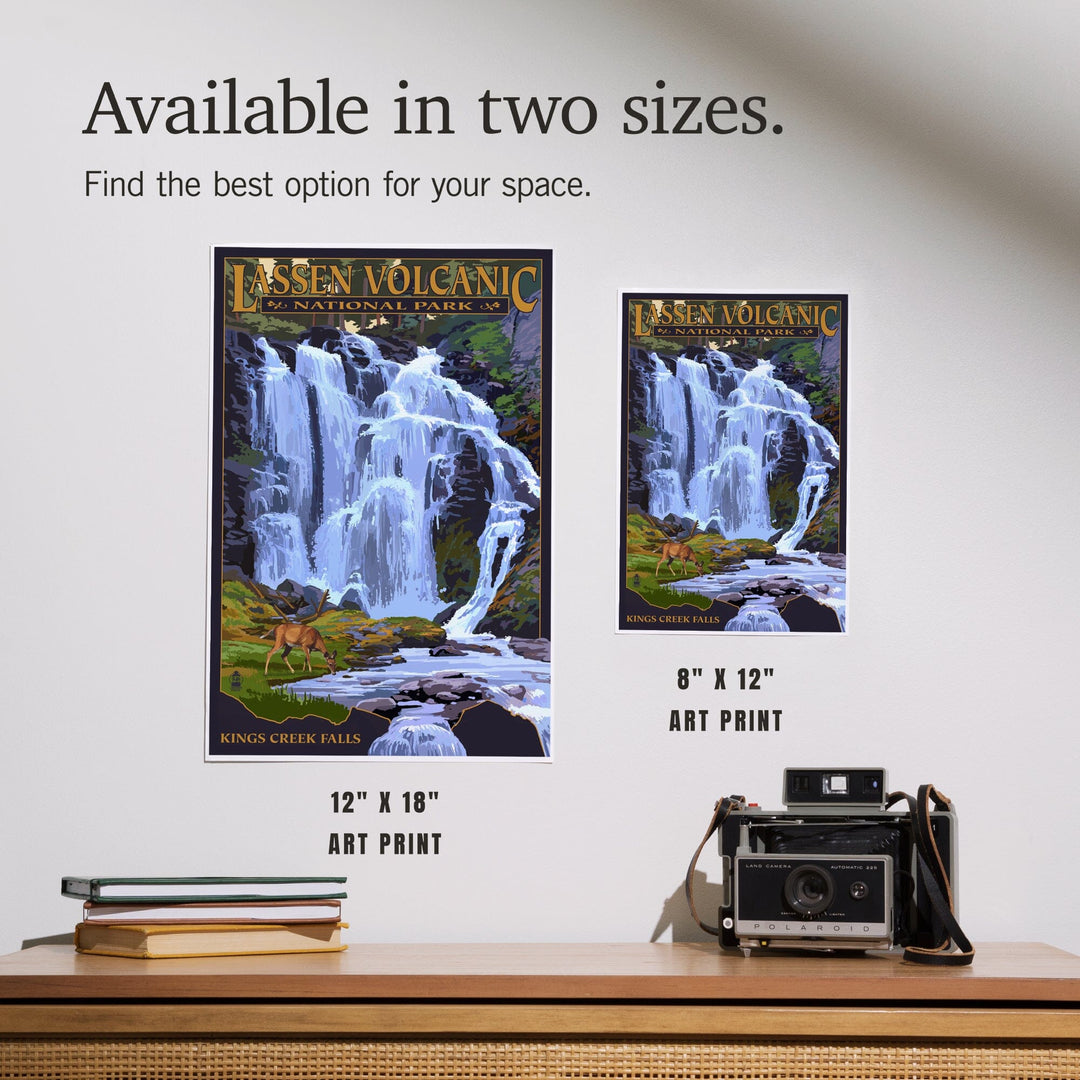 Lassen Volcanic National Park, California, Kings Creek Falls, Art & Giclee Prints - Lantern Press