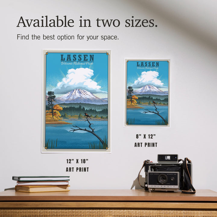 Lassen Volcanic National Park, California, Lithograph National Park Series, Art & Giclee Prints - Lantern Press