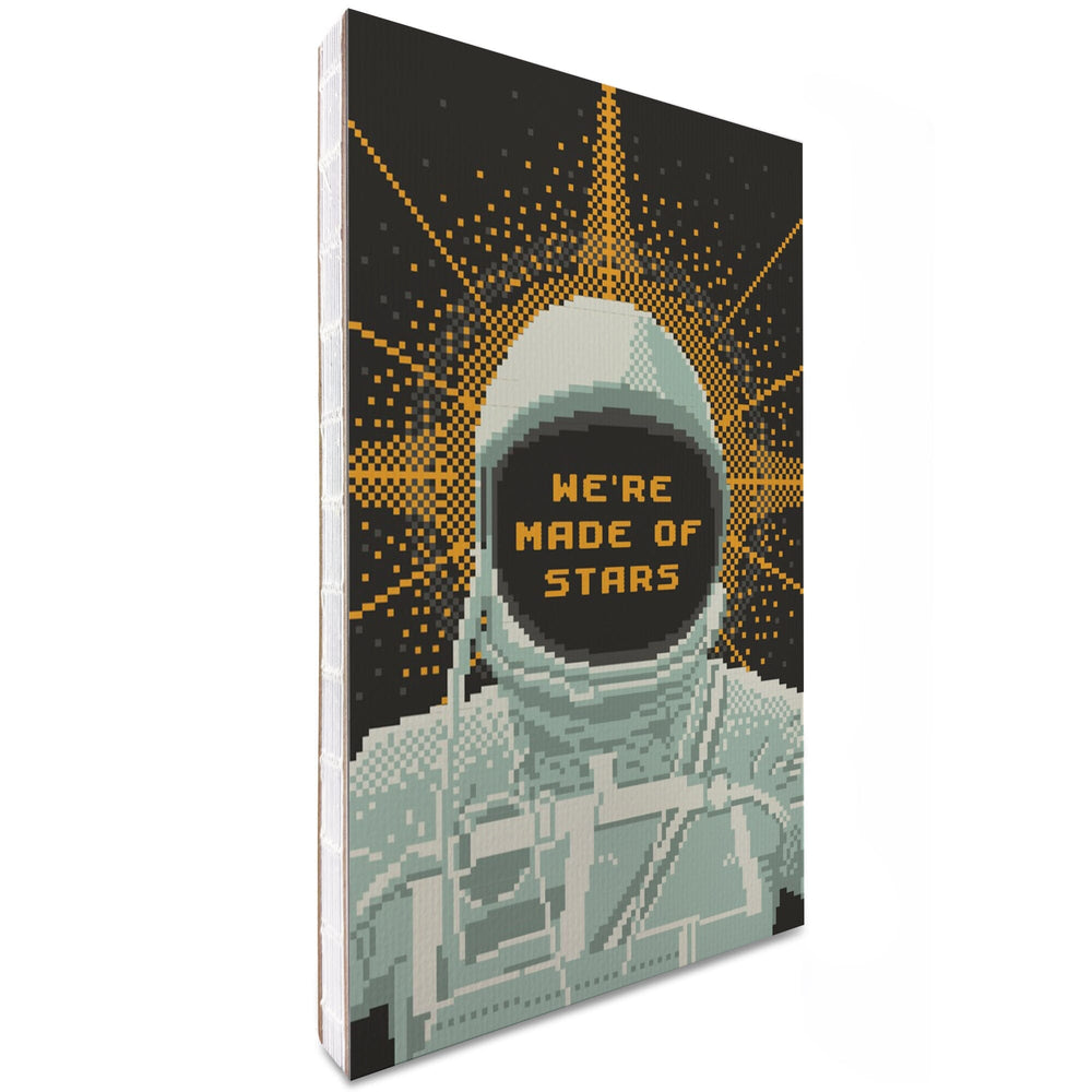 Lined 6x9 Journal, 8-Bit Space Collection, Astronaut, We Are Made Of Stars, Lay Flat, 193 Pages, FSC paper Home Lantern Press