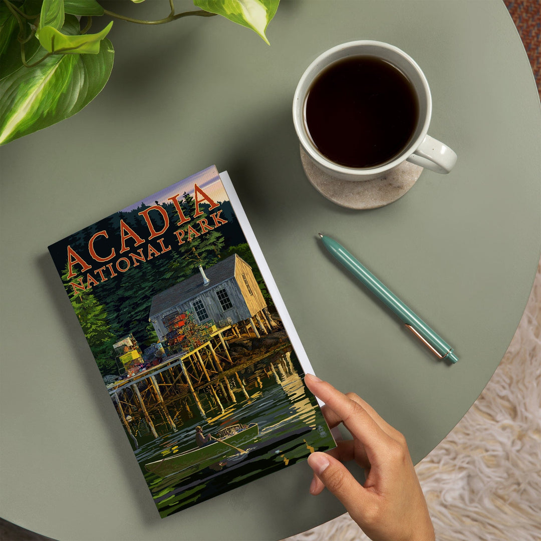 Lined 6x9 Journal, Acadia National Park, Maine, Lobster Shack, Lay Flat, 193 Pages, FSC paper Home Lantern Press