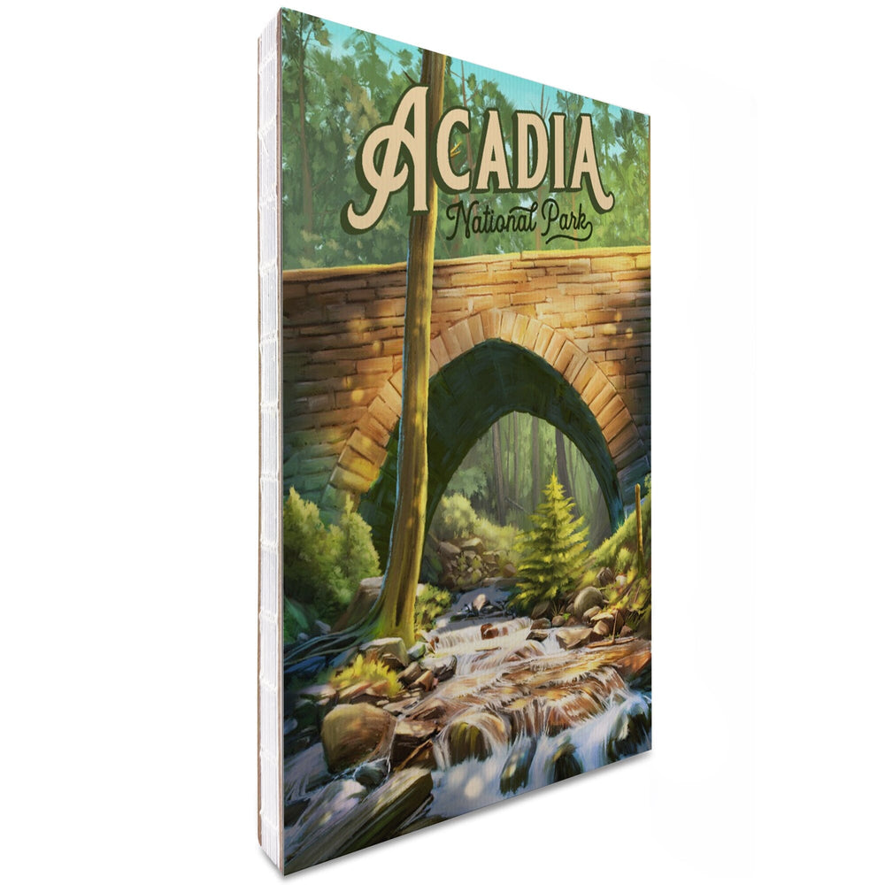 Lined 6x9 Journal, Acadia National Park, Maine, Oil Painting, Lay Flat, 193 Pages, FSC paper Home Lantern Press
