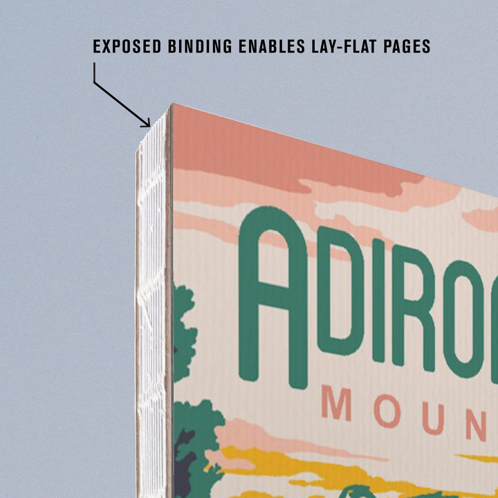 Lined 6x9 Journal, Adirondack Mountains, Explorer Series, Lay Flat, 193 Pages, FSC paper Home Lantern Press