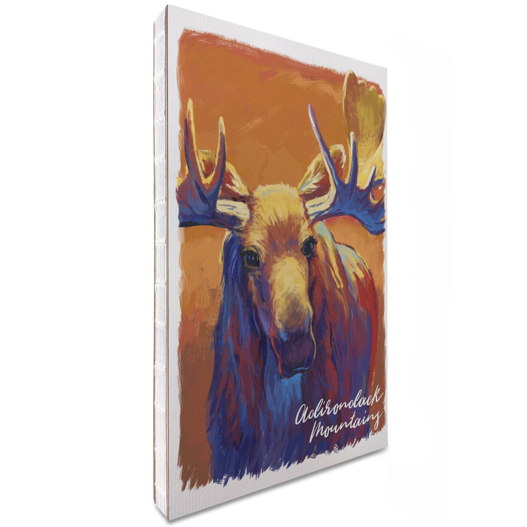 Lined 6x9 Journal, Adirondack Mountains, Moose, Vivid, Lay Flat, 193 Pages, FSC paper Home Lantern Press