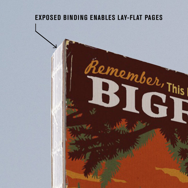 Lined 6x9 Journal, Adirondack Mountains, Pottersville, NY, Home of Bigfoot, WPA Style, Lay Flat, 193 Pages, FSC paper Home Lantern Press