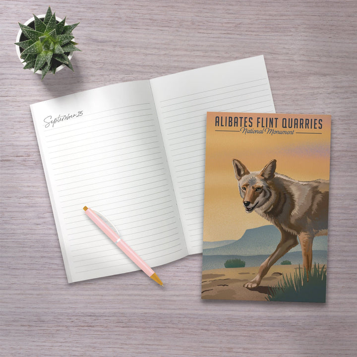 Lined 6x9 Journal, Alibates Flint Quarries National Monument, Texas, Coyote Litho, Lay Flat, 193 Pages, FSC paper Home Lantern Press